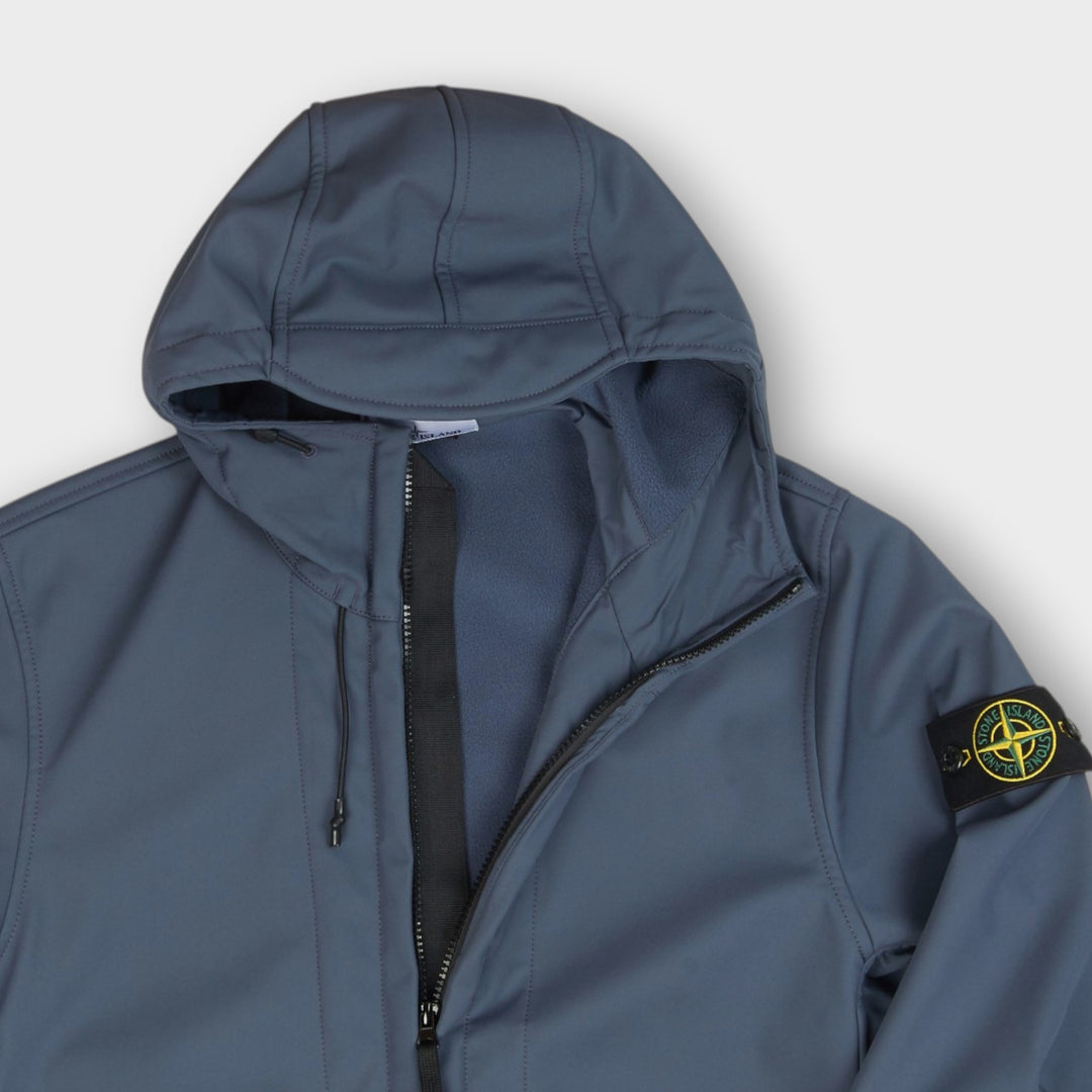 Stone Island Soft Shell-R E.Dye Technology Jakke I Blue
