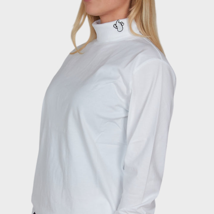Le Fix Patch Turtleneck I Hvid