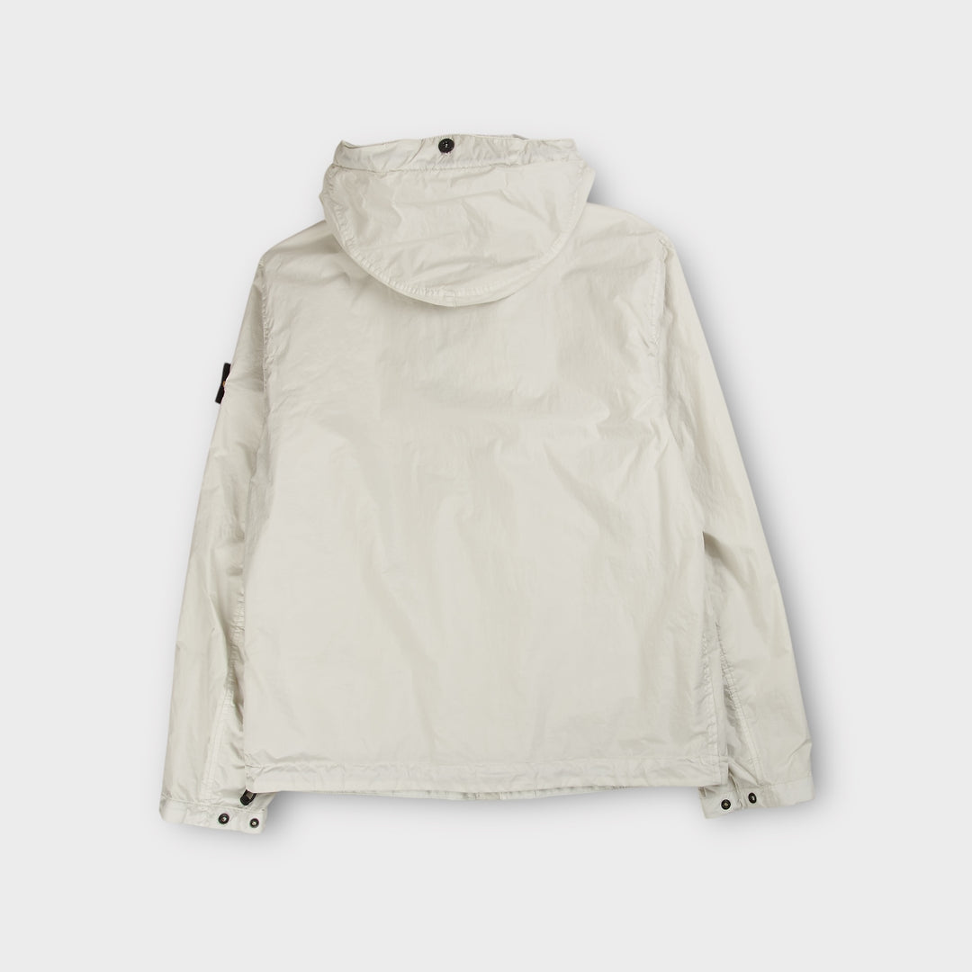 Stone Island K1S154100092 Garment Dyed Crinkle Reps Jakke I Pearl Grey