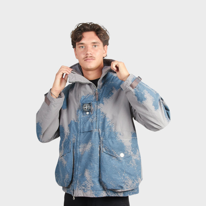 Stone Island Hand Painted David Light-TC Jakke I Grey/Blue