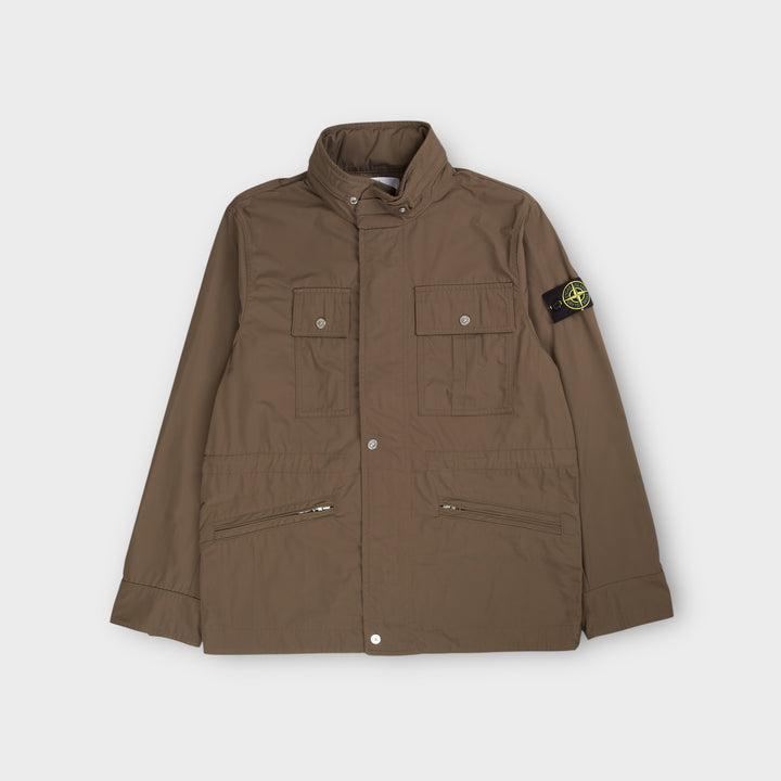 Stone Island K1S154100007 Micro Twill Field Jacket I Grøn