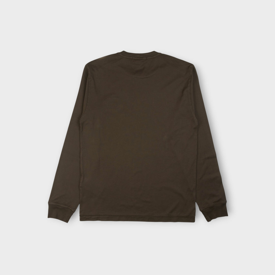 Stone Island Compass Patch Longsleeve T-shirt I Coal Grey