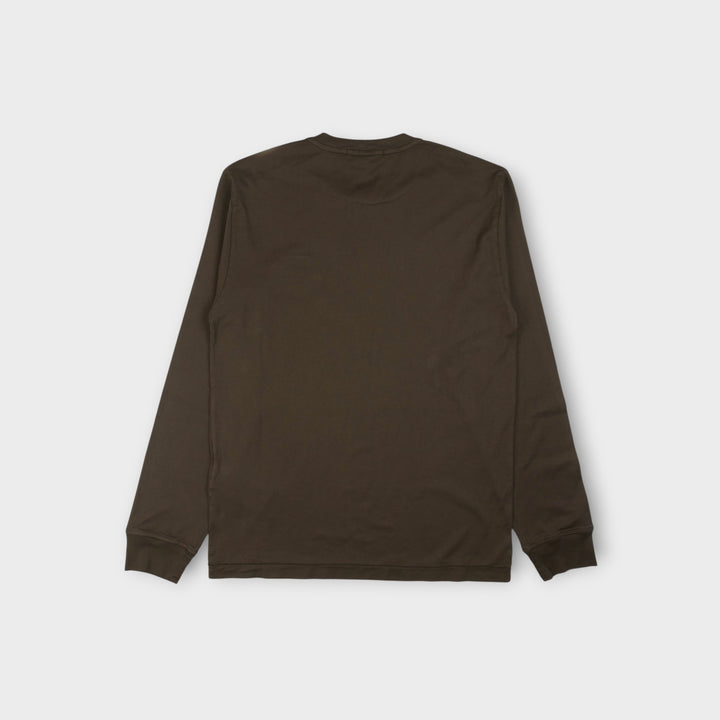 Stone Island Compass Patch Longsleeve T-shirt I Coal Grey