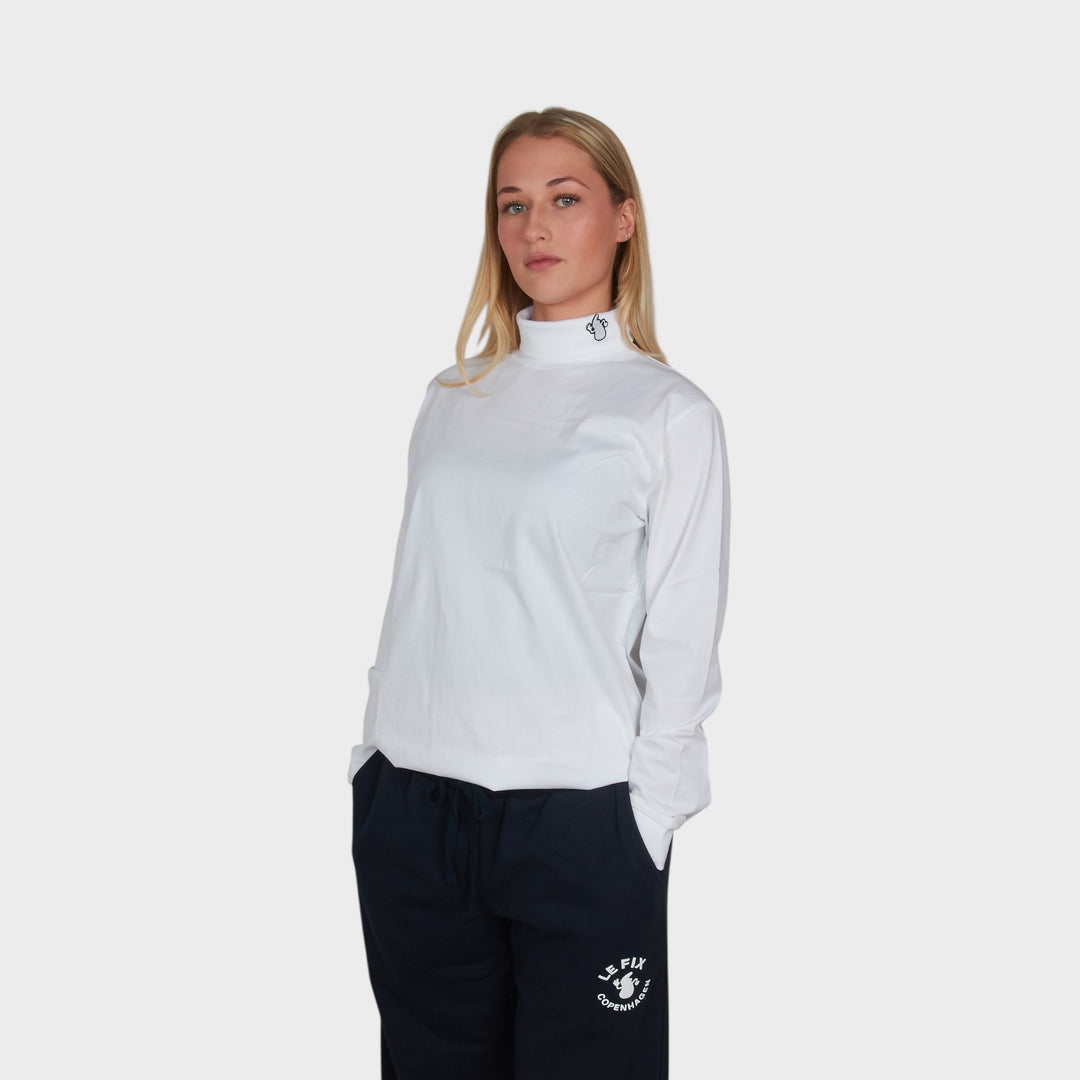 Le Fix Patch Turtleneck I Hvid