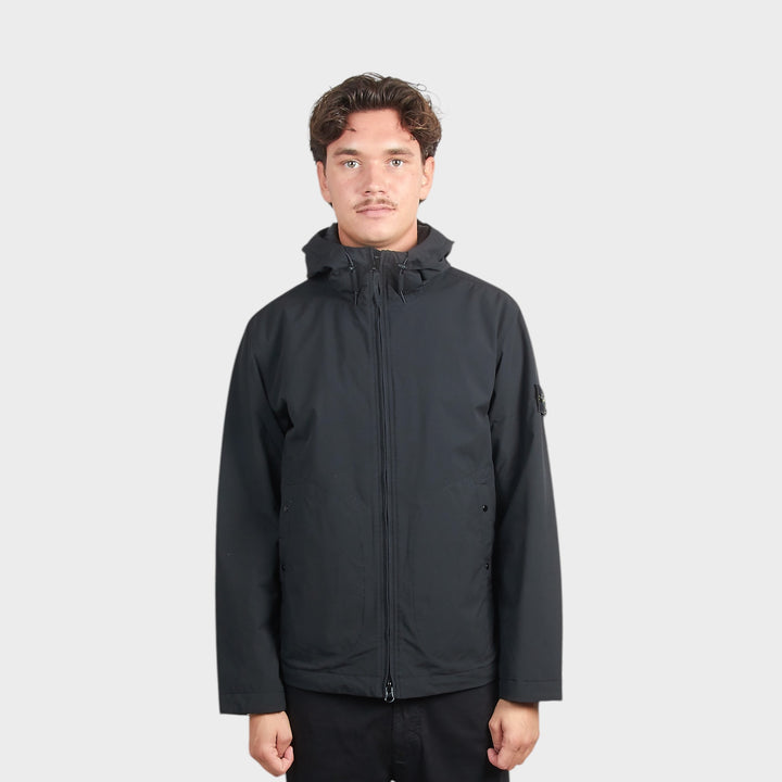 Stone Island Soft Shell-R E.Dye Technology Jakke I Sort