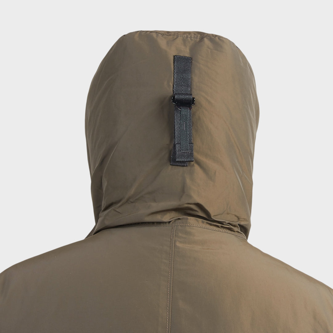 Stone Island Micro Twill Hooded Jakke I Coal Grey