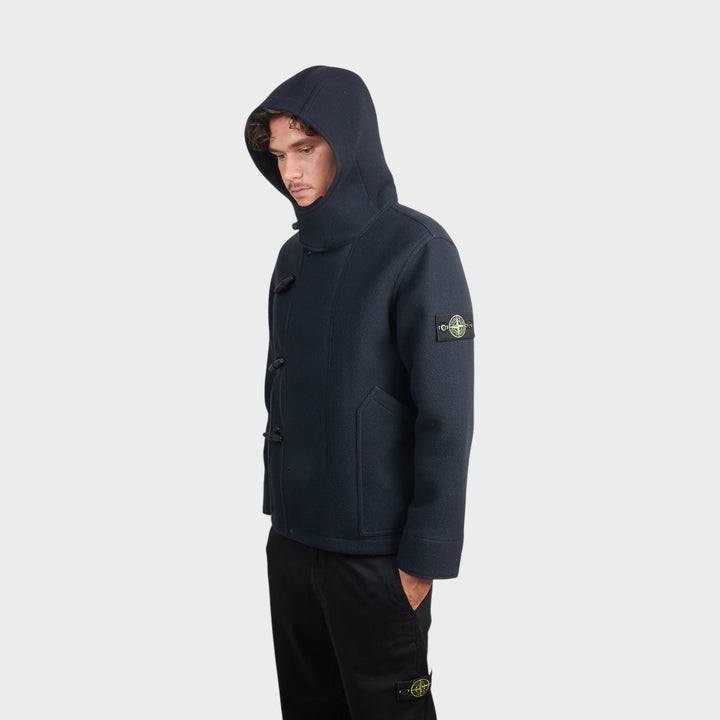 Stone Island Heavy Melton Jakke I Navy