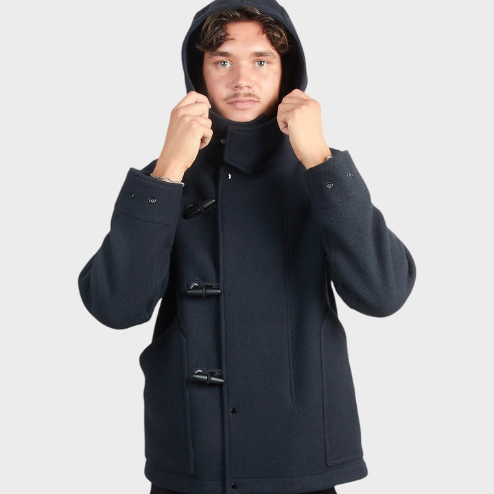 Stone Island Heavy Melton Jakke I Navy