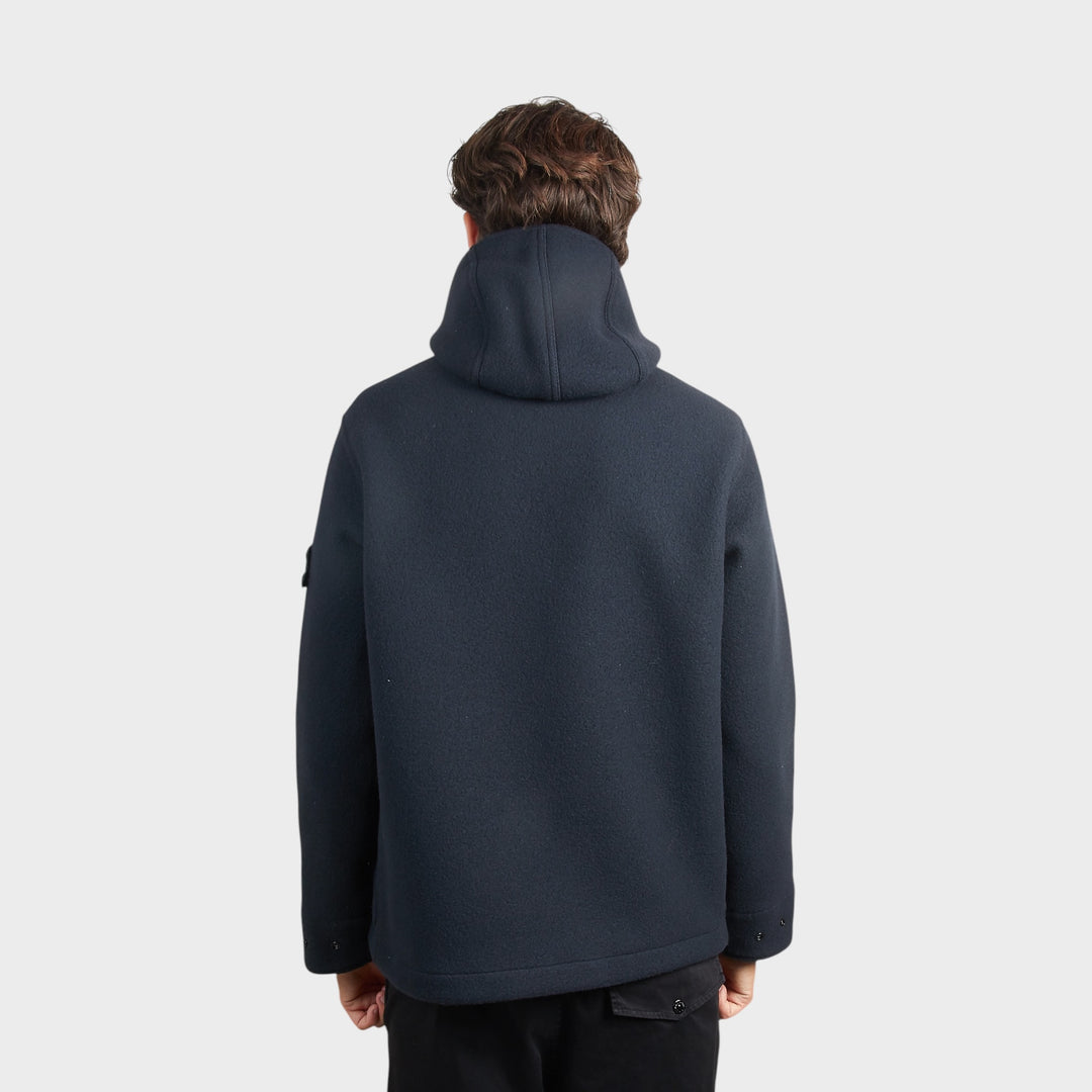 Stone Island Heavy Melton Jakke I Navy