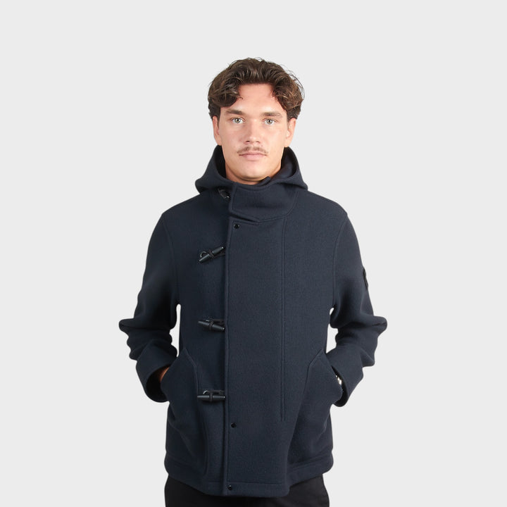 Stone Island Heavy Melton Jakke I Navy