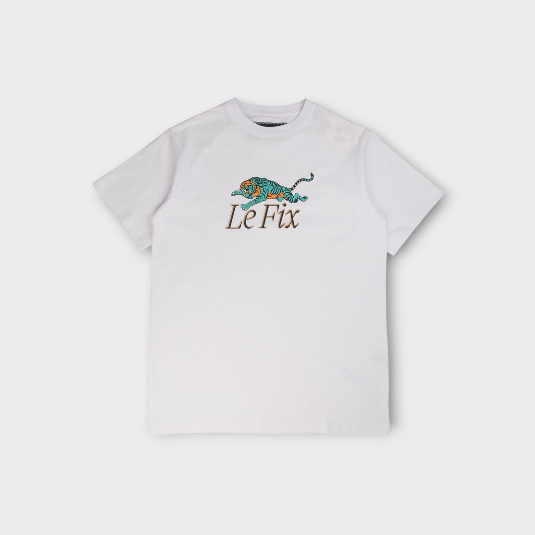 Le Fix Tiger T-Shirt I Hvid