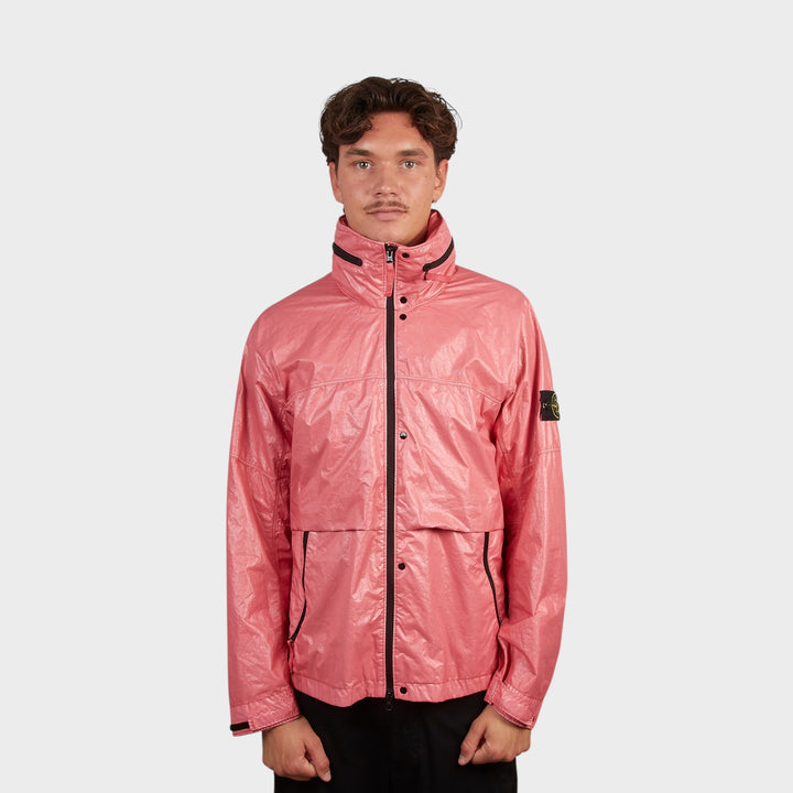 Stone Island Light Nylon 3L-TC Hooded Jakke I Pink