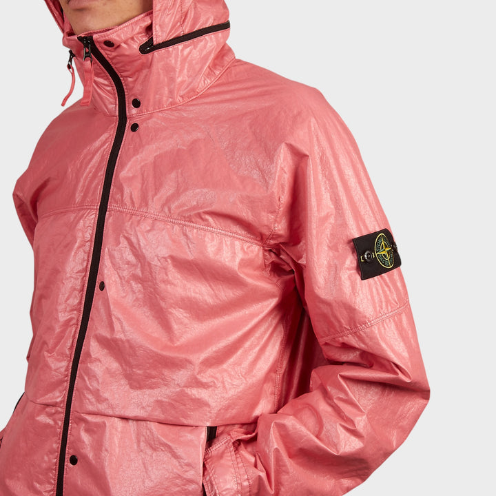 Stone Island Light Nylon 3L-TC Hooded Jakke I Pink