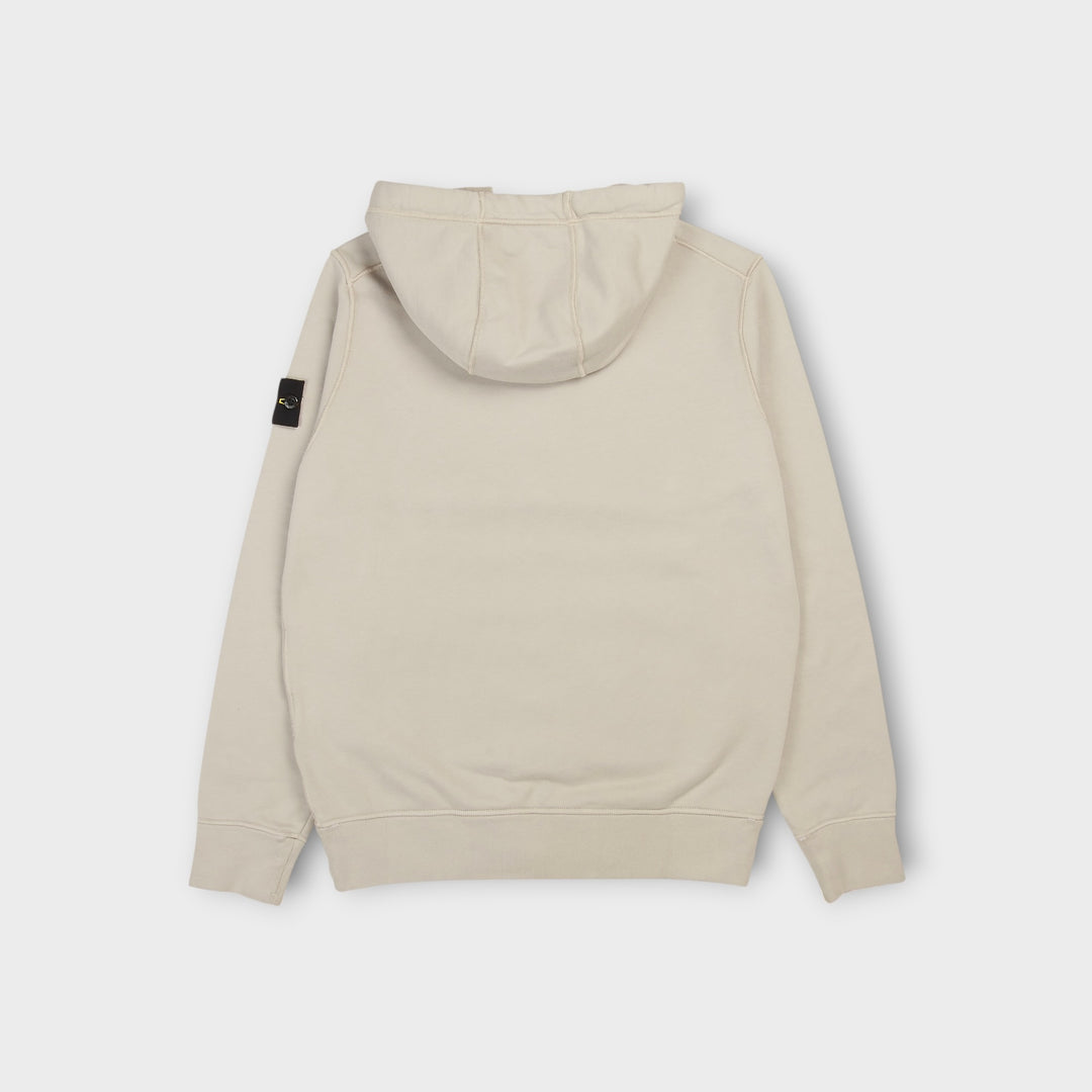 Stone Island Organic Cotton Zip Hoodie I Light Grey