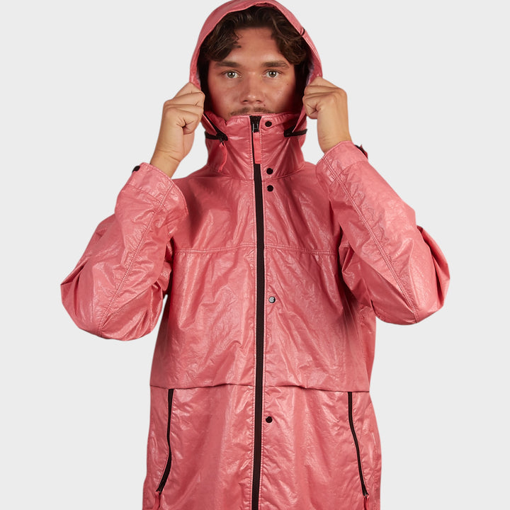 Stone Island Light Nylon 3L-TC Hooded Jakke I Pink