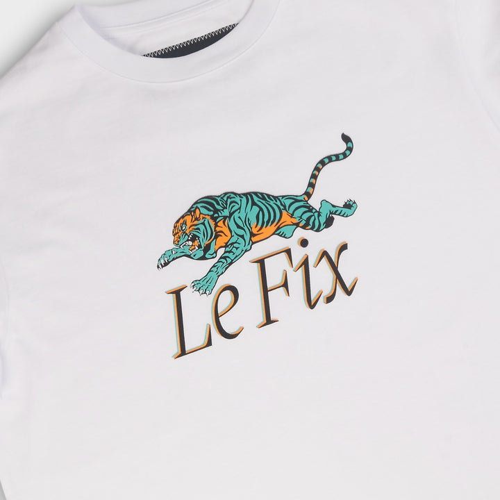 Le Fix Tiger T-Shirt I Hvid
