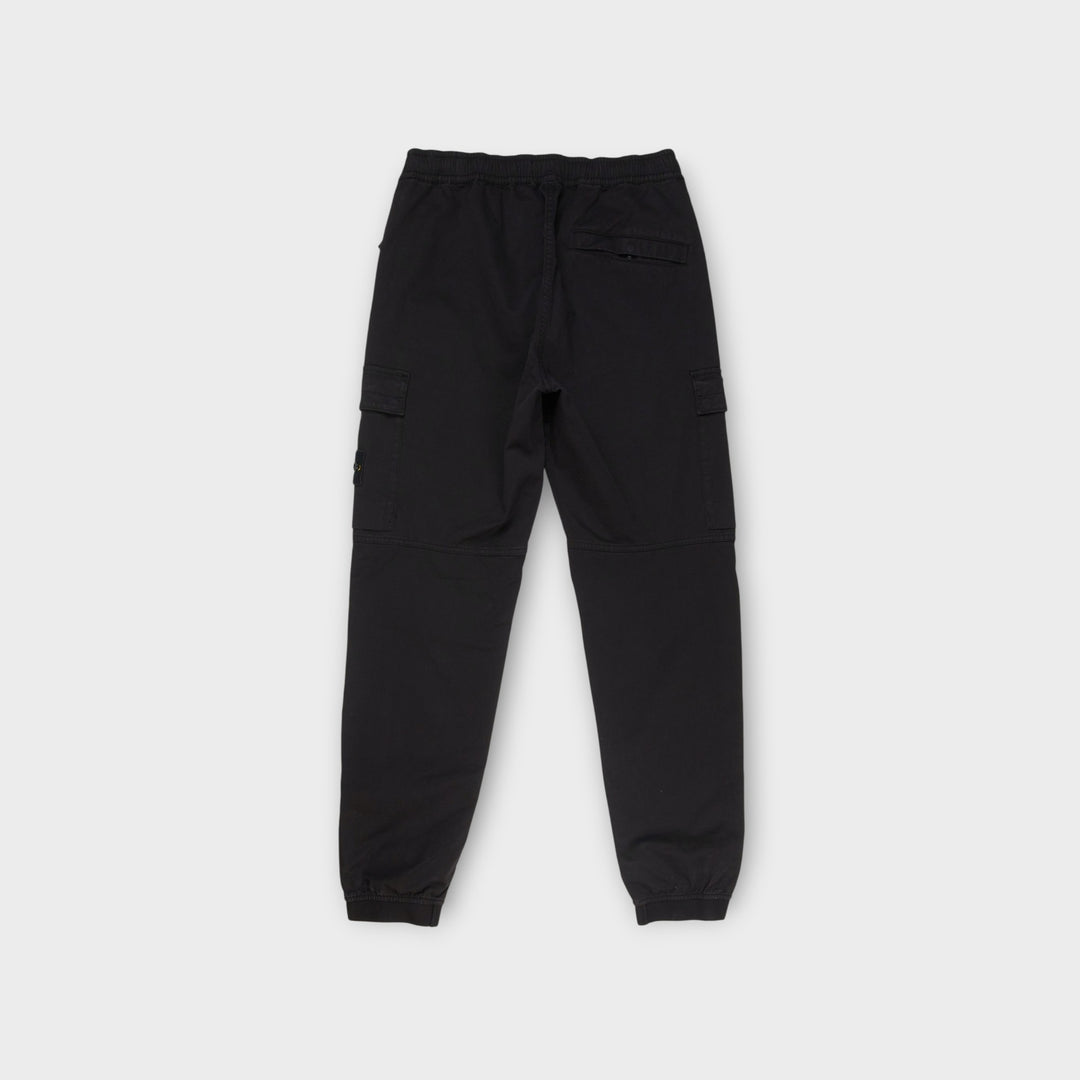 Stone Island Stretch Cotton-Wool Satin Bukser I Black