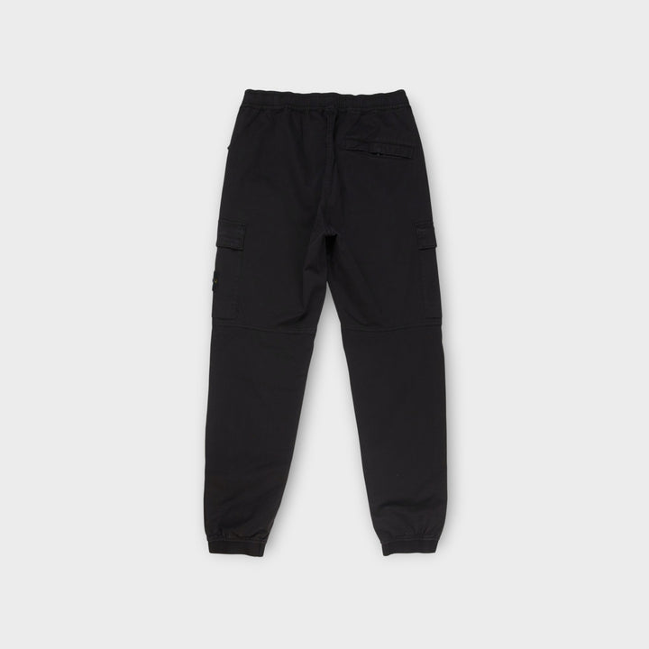 Stone Island Stretch Cotton-Wool Satin Bukser I Black