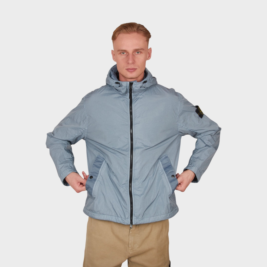 Stone Island Crinkle Reps Nylon Jacket I Avio Blue