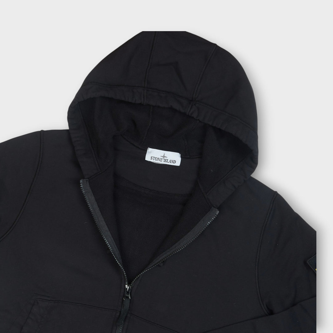 STONE ISLAND FELPA HOODIE I BLACK