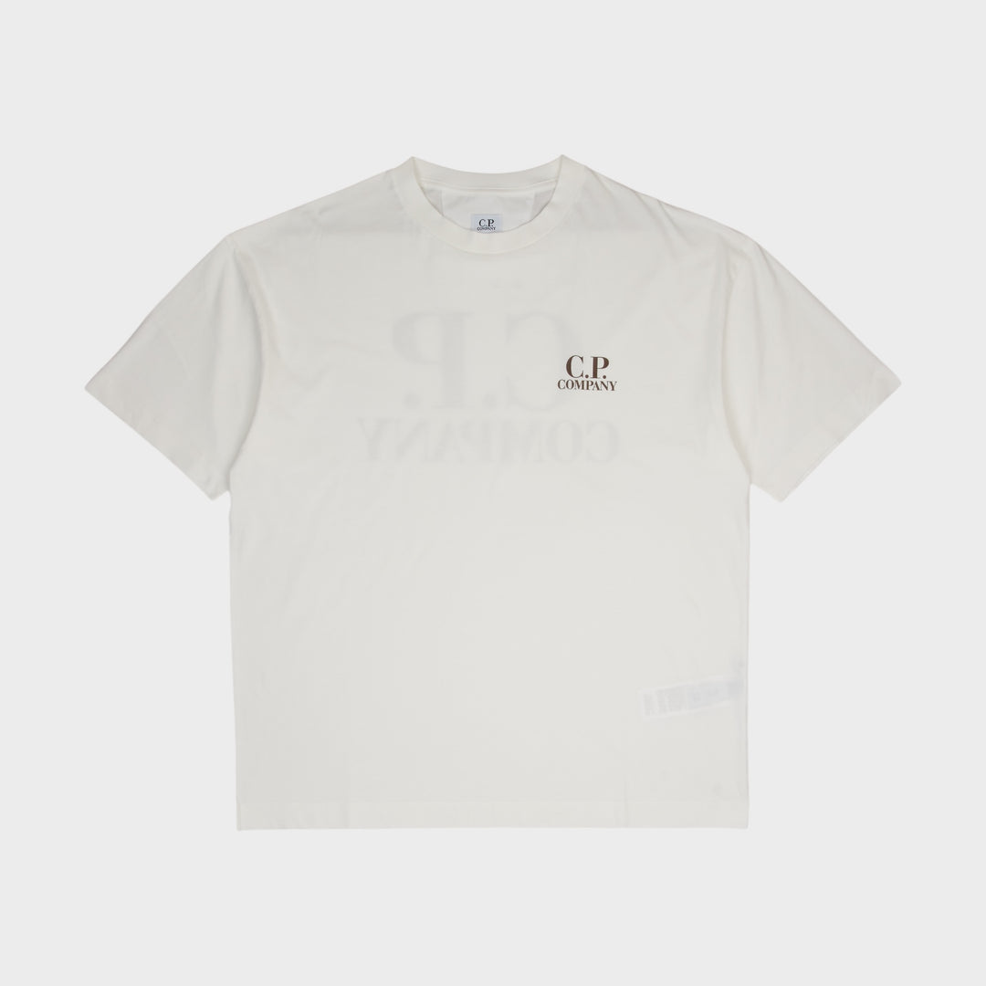 C.P. Company 30/1 Jersey Logo T-Shirt I Gauze White