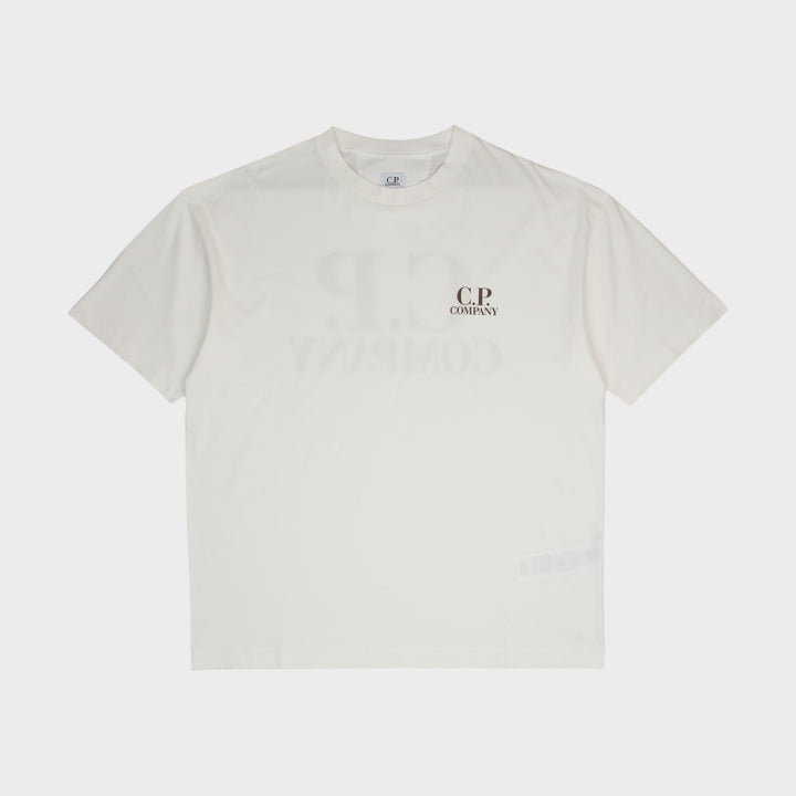 C.P. Company 30/1 Jersey Logo T-Shirt I Gauze White