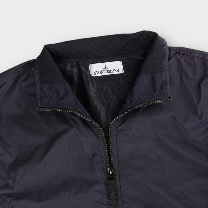 Stone Island K1S154100037 Garment Dyed Crinkle Reps Jakke I Navy