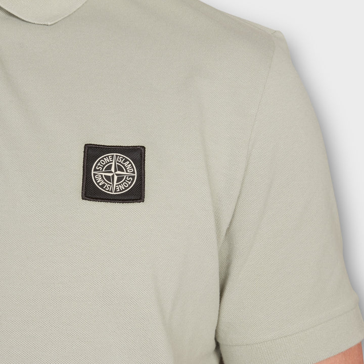 Stone Island Organic Cotton Pique Polo I Green