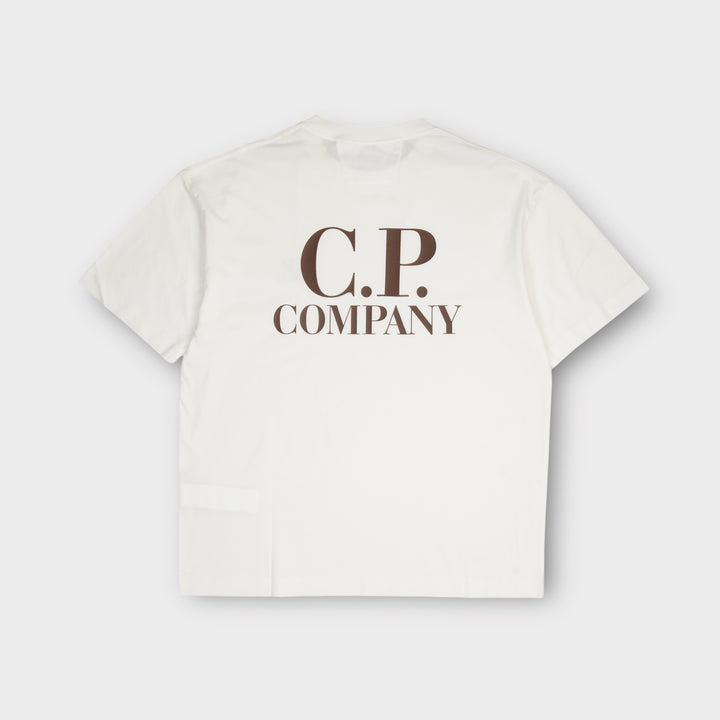 C.P. Company 30/1 Jersey Logo T-Shirt I Gauze White