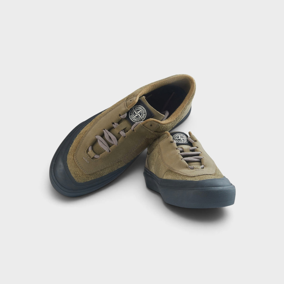 Stone Island Low top Trainers Canvas Suede I Olive