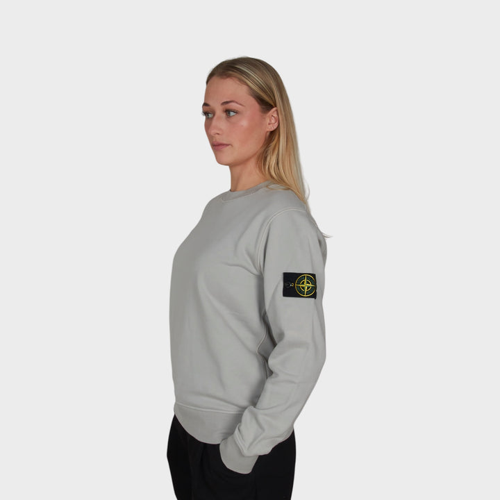 Stone Island Felpa Crewneck I Light Grey