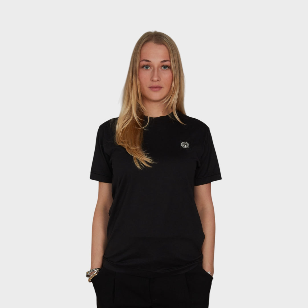 Stone Island Klassisk T-Shirt I Sort