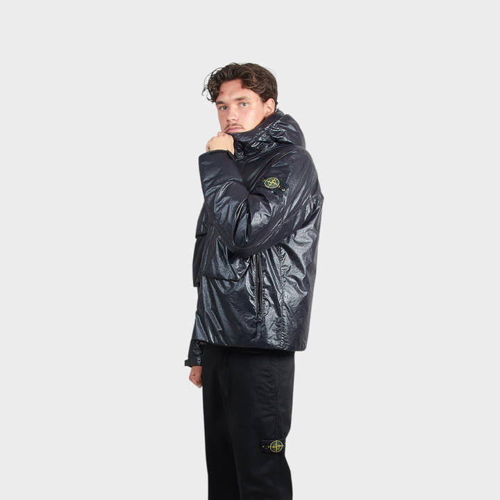 Stone Island Light Nylon 3L-TC Jakke I Sort