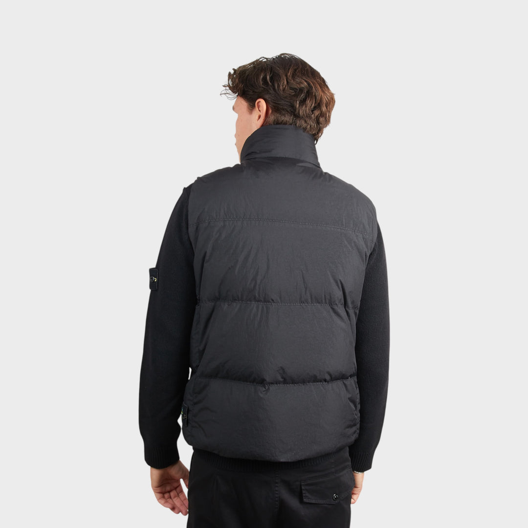 Stone Island Wind-Resistant Crinkle Reps Nylon Vest I Sort
