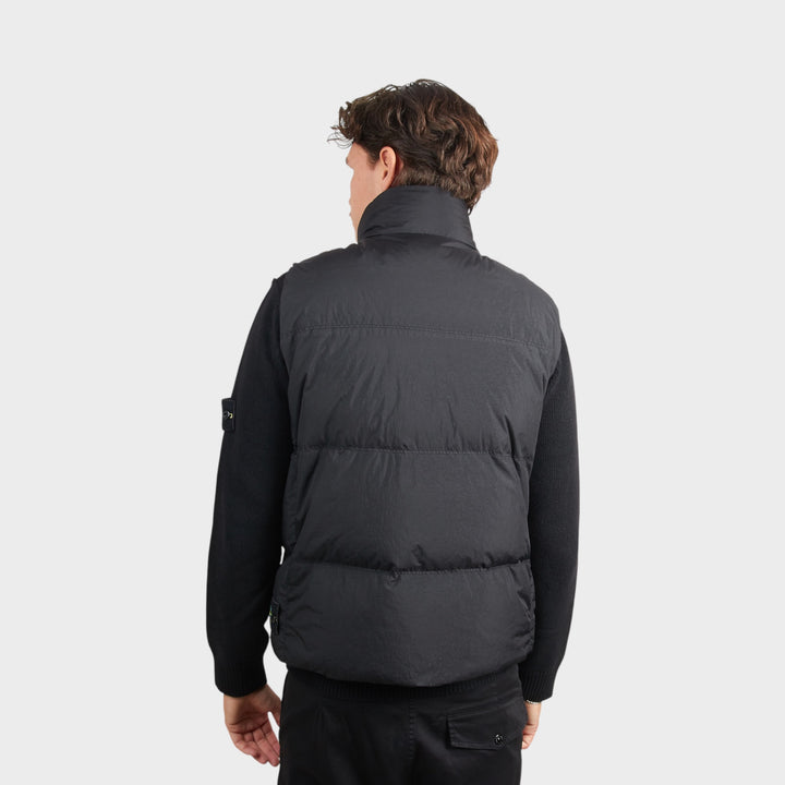 Stone Island Wind-Resistant Crinkle Reps Nylon Vest I Sort