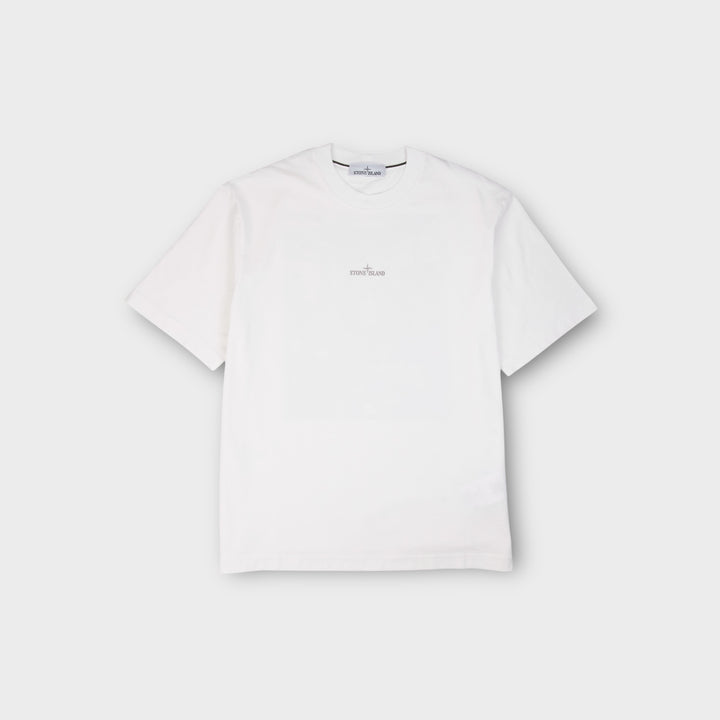 Stone Island Logo Carlo T-Shirt I Hvid