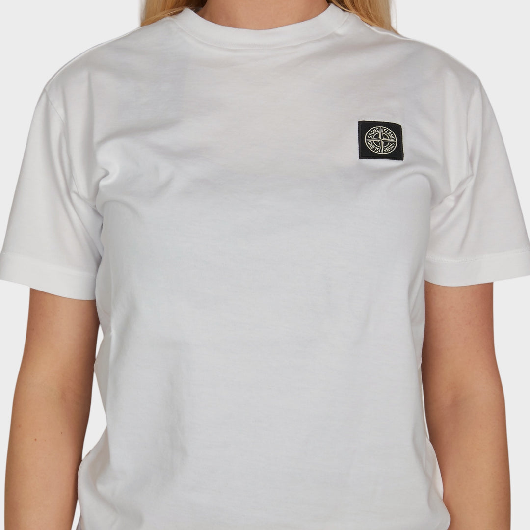 Stone Island Klassisk T-Shirt I Hvid
