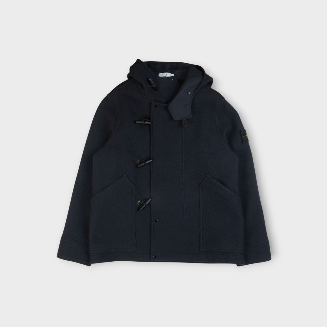 Stone Island Heavy Melton Jakke I Navy