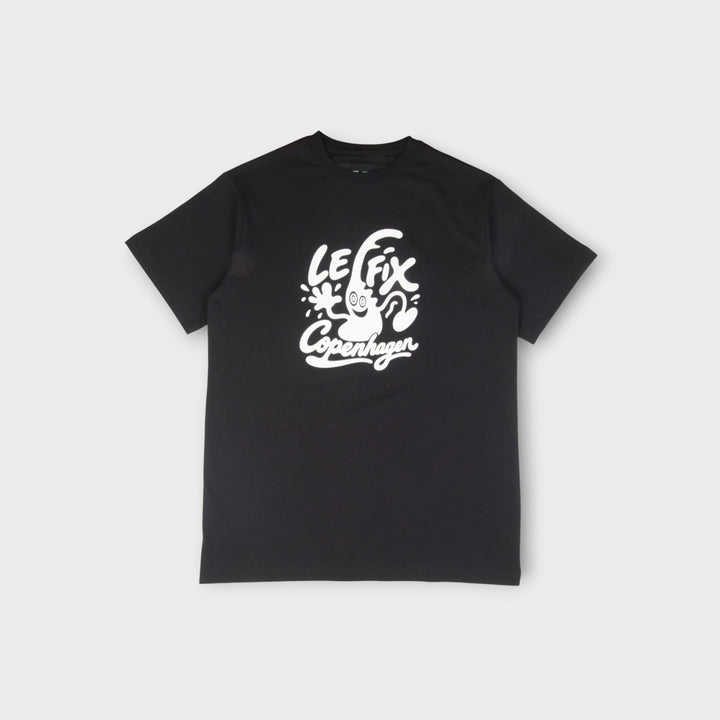 Le Fix Kaj Copenhagen T-Shirt I Sort