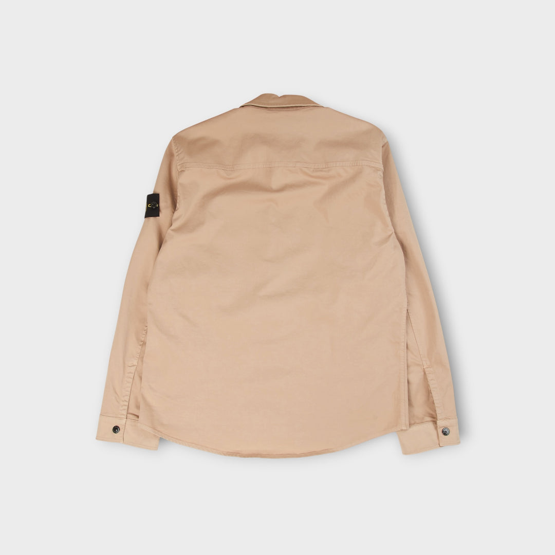 Stone Island Organic Cotton Canvas Overshirt I Desert