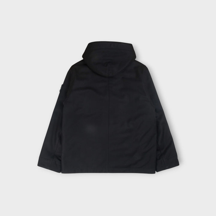 Stone Island Wool Nylon Flannel Ghost Jacket I Black