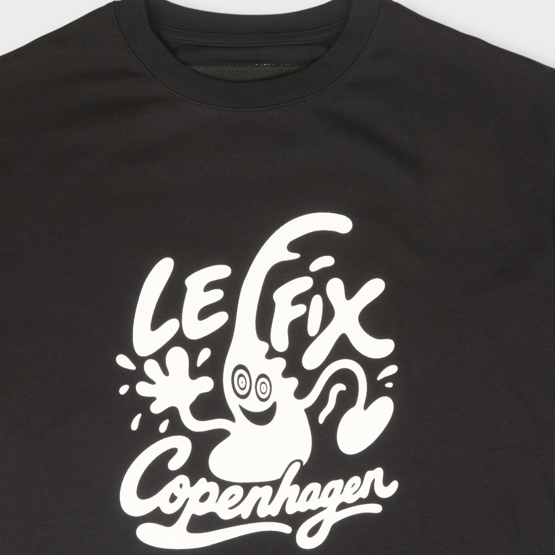 Le Fix Kaj Copenhagen T-Shirt I Sort