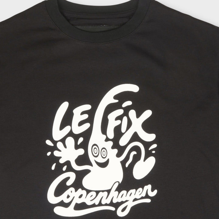 Le Fix Kaj Copenhagen T-Shirt I Sort