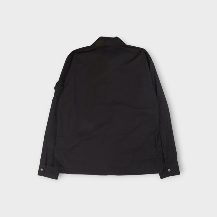 Stone Island Stretch Cotton Zip-Up Overshirt I Sort