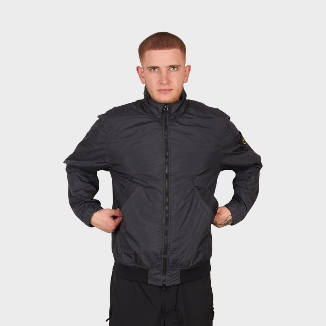 Stone Island Crinkle Reps Nylon Jacket I Navy