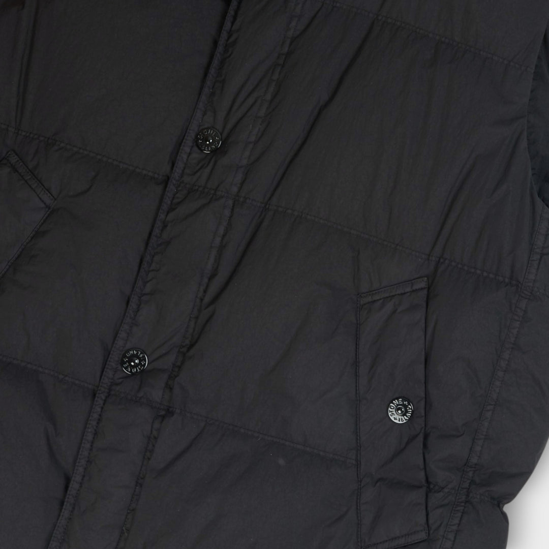 Stone Island Wind-Resistant Crinkle Reps Nylon Vest I Sort