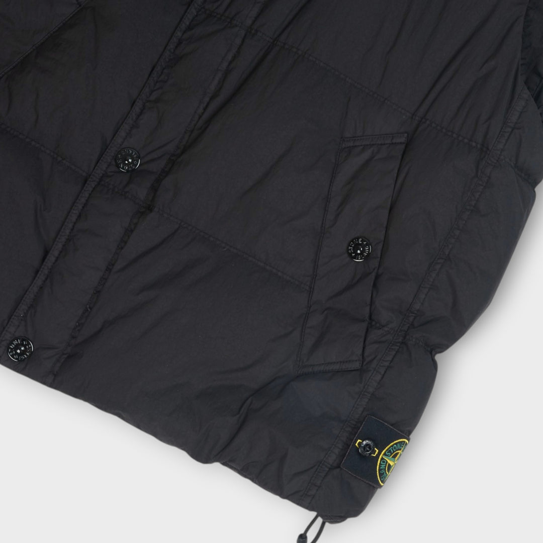 Stone Island Wind-Resistant Crinkle Reps Nylon Vest I Sort