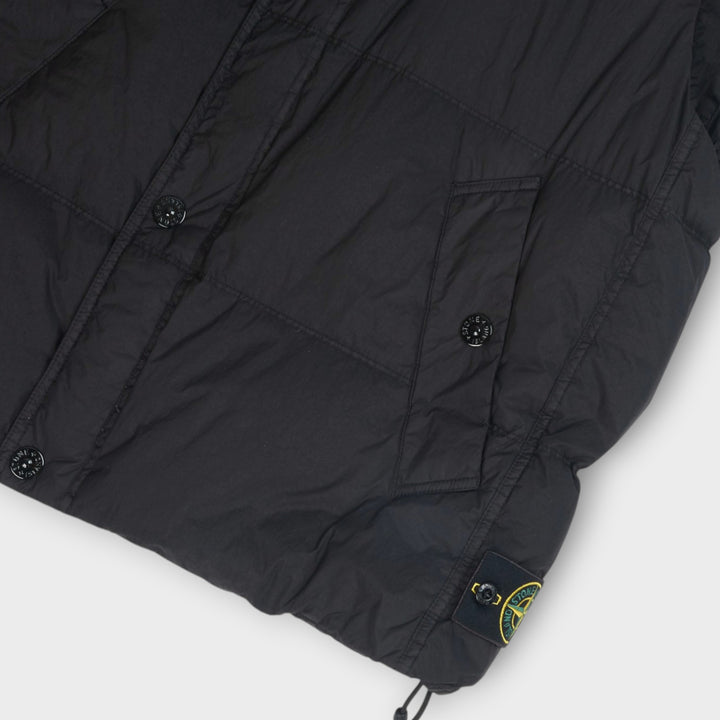 Stone Island Wind-Resistant Crinkle Reps Nylon Vest I Sort