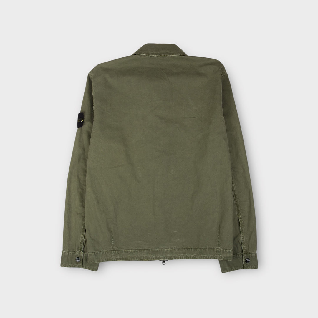 Stone Island K1S151200032 Zip Overshirt I Grøn