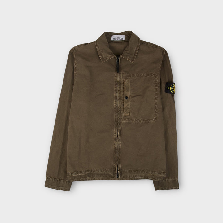 Stone Island K1S151200032 Zip Overshirt I Brown